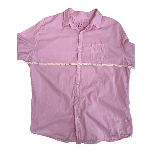 Frank & Eileen "Luke" Button-up Men's Mineral Wash Pink 100% Cotton Shirt - Picture 7 of 8